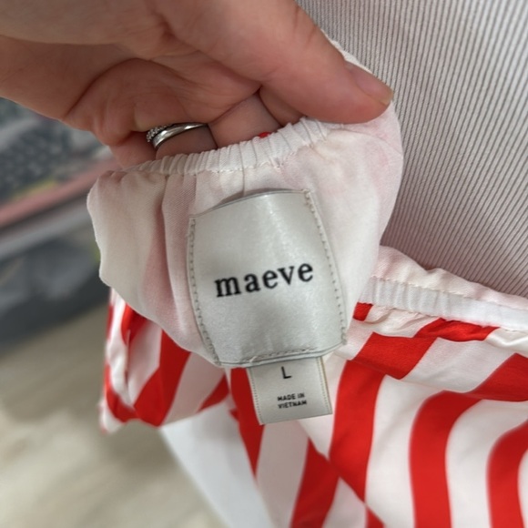 NWT Maeve Anthropologie bubble hem striped halter blouse - Picture 6 of 6